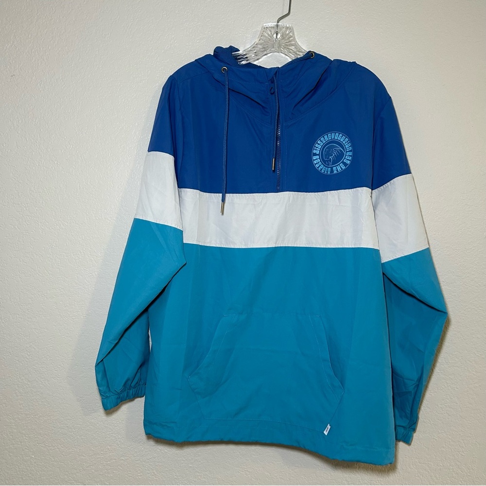NWT Sisstrevolution Pacific Paradise lightweight windbreaker rain jacket